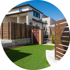 門塀、カーポート、テラス